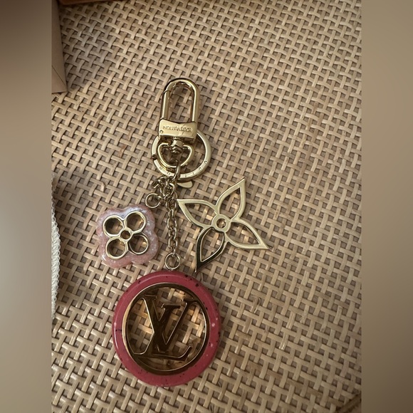 Brand New Authentic Louis Vuitton Pink Keychain - Picture 1 of 4